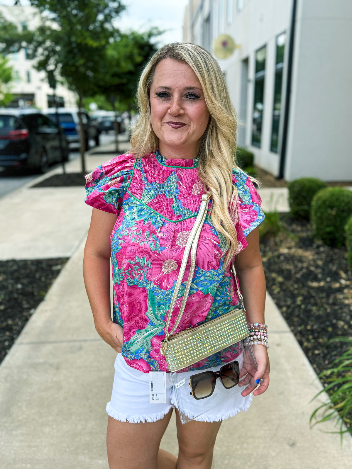 Rhinestone Gameday Crossbody