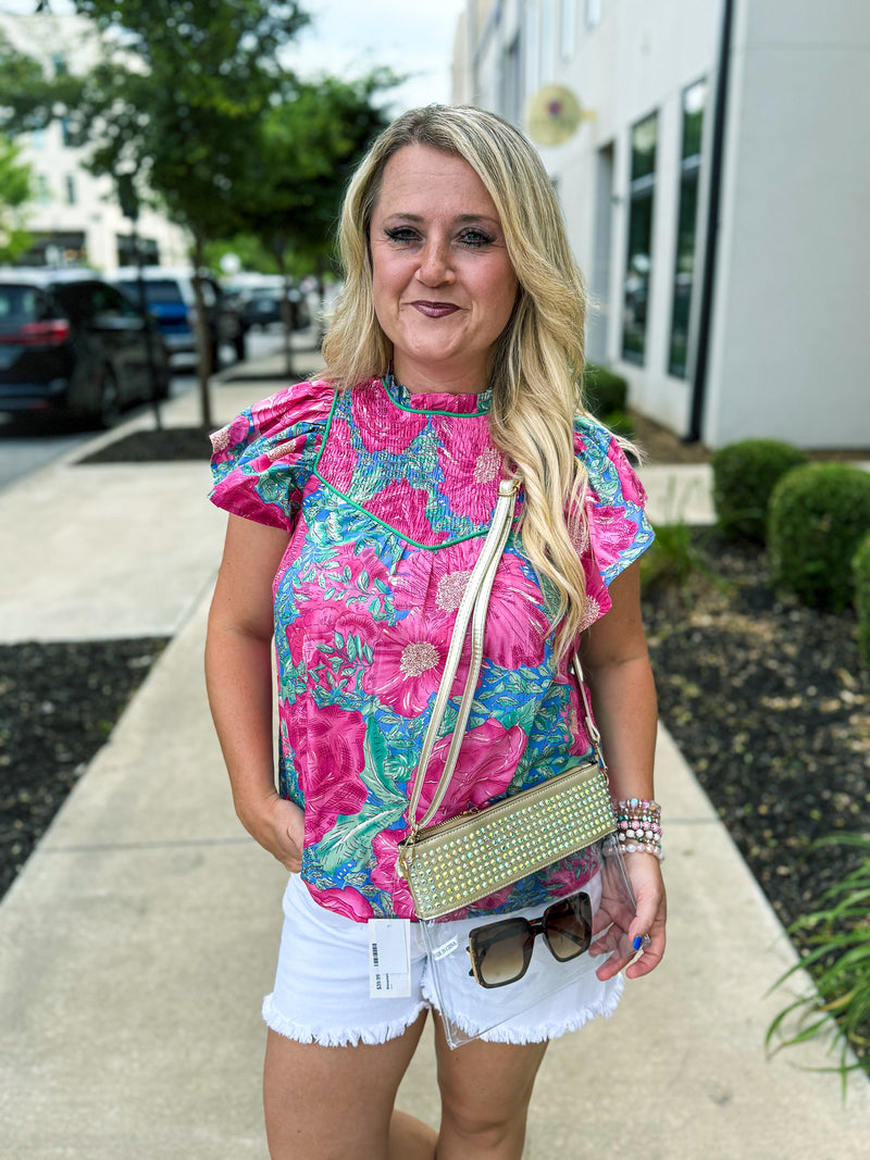 Rhinestone Gameday Crossbody