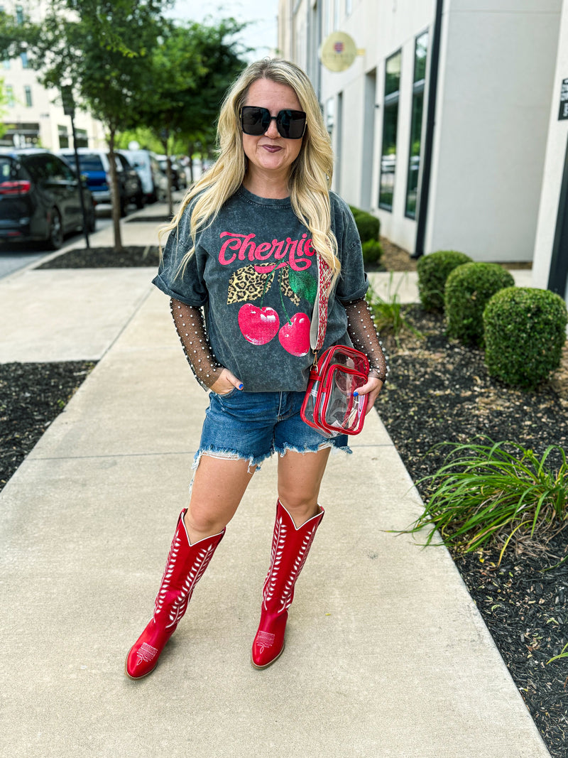 Red Gameday Guitar Strap Crossbody