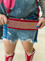 Rhinestone Gameday Crossbody