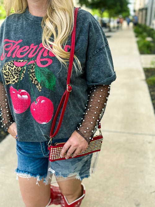 Rhinestone Gameday Crossbody