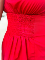 Red Front Zip Dress-Umgee