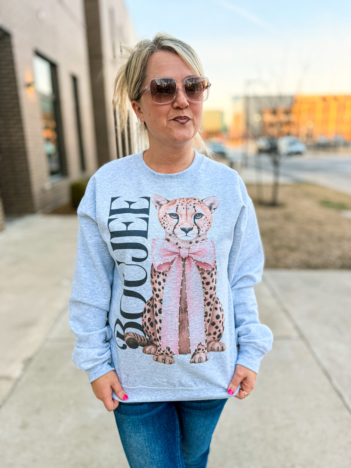 Boujee Rhinestone Sweatshirt