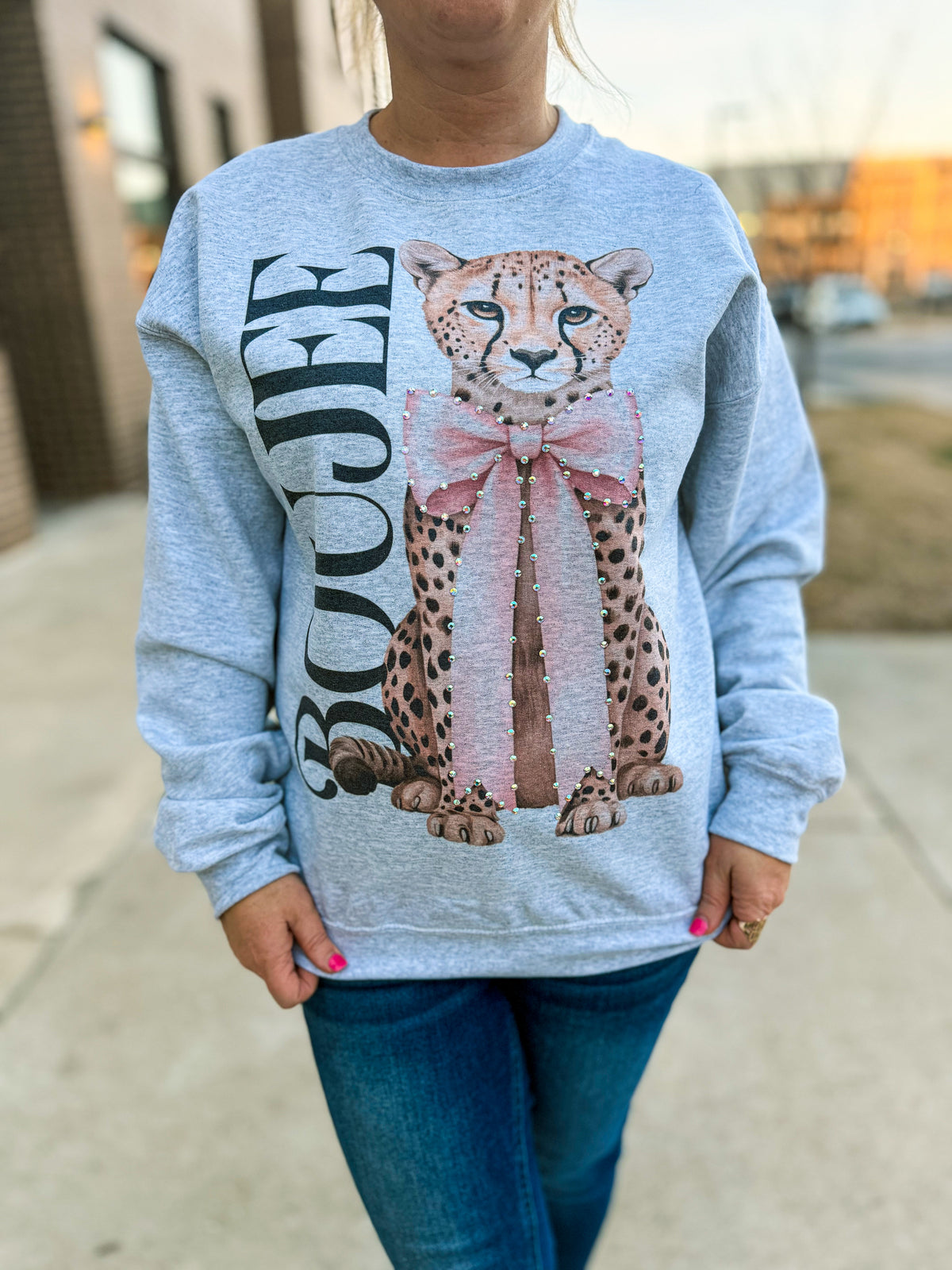 Boujee Rhinestone Sweatshirt