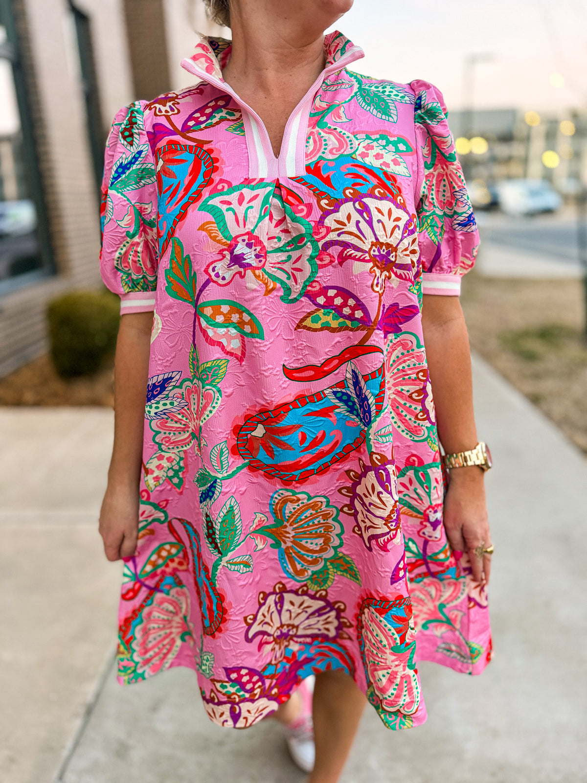 Spring Paisley Dress-Umgee
