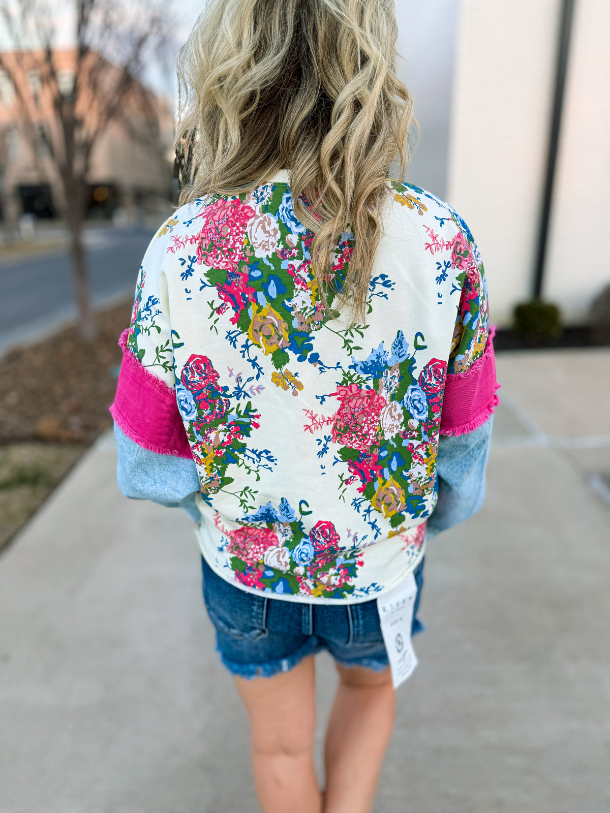 Bibi Floral Denim Top