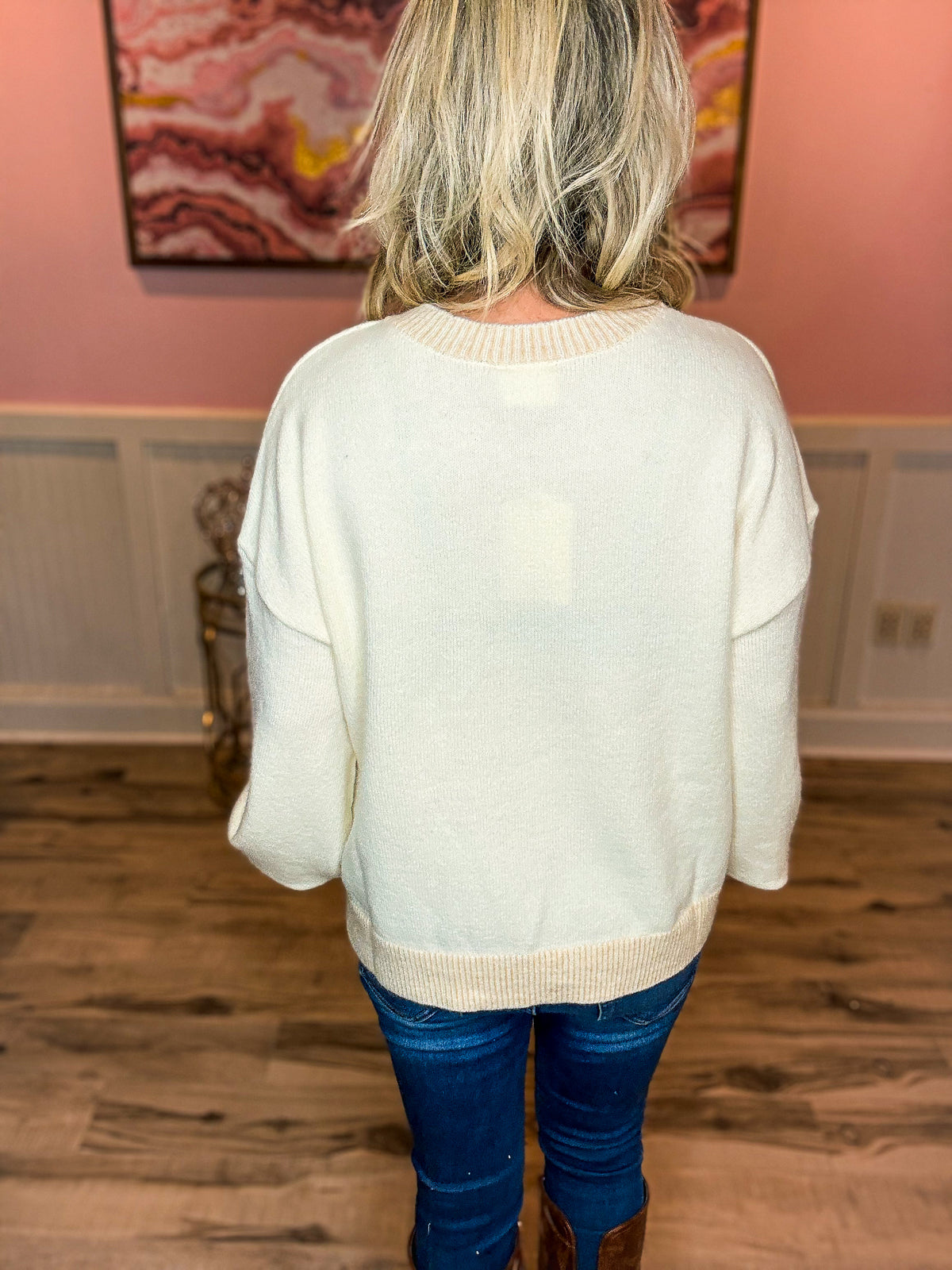 Creme Dog Sweater