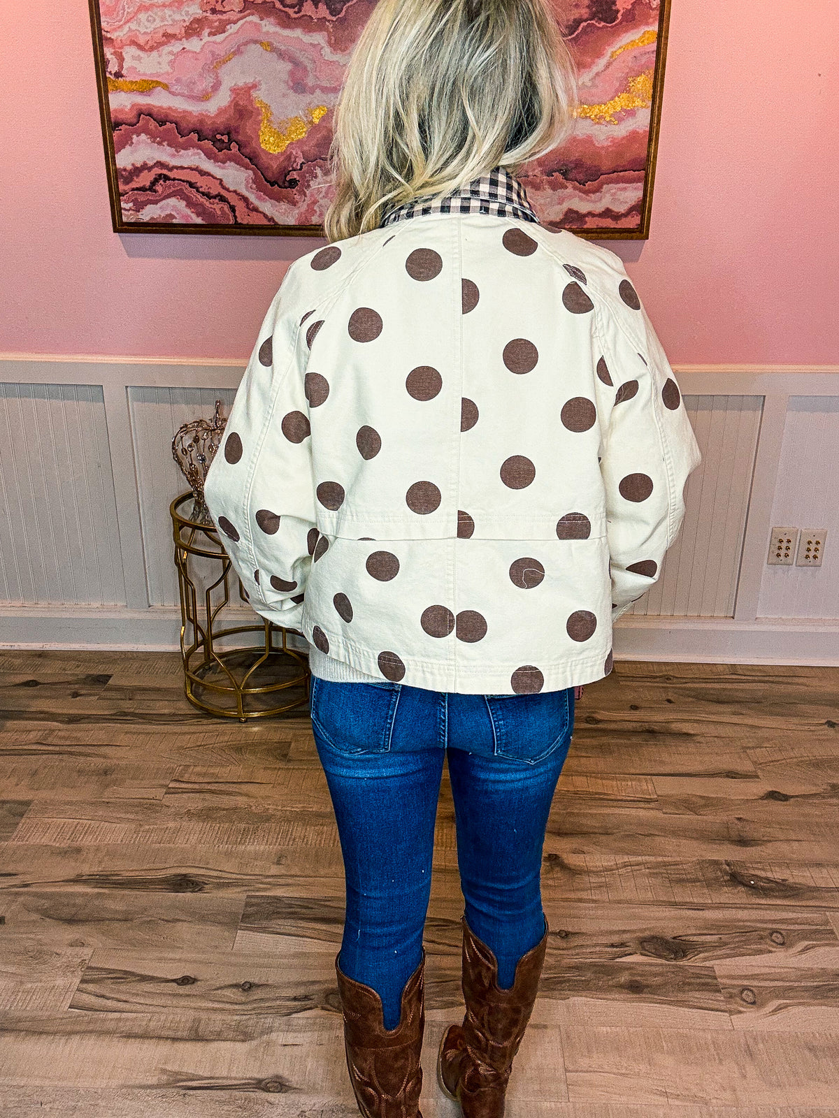 Brown Polka Dot Jacket