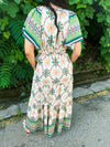 Green Floral Maxi Dress