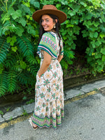 Green Floral Maxi Dress