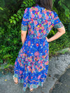 Blue Floral Maxi Dress