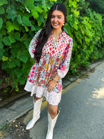 Boho Bubble Sleeve Dress