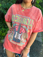 Orange Rock N Roll Tee