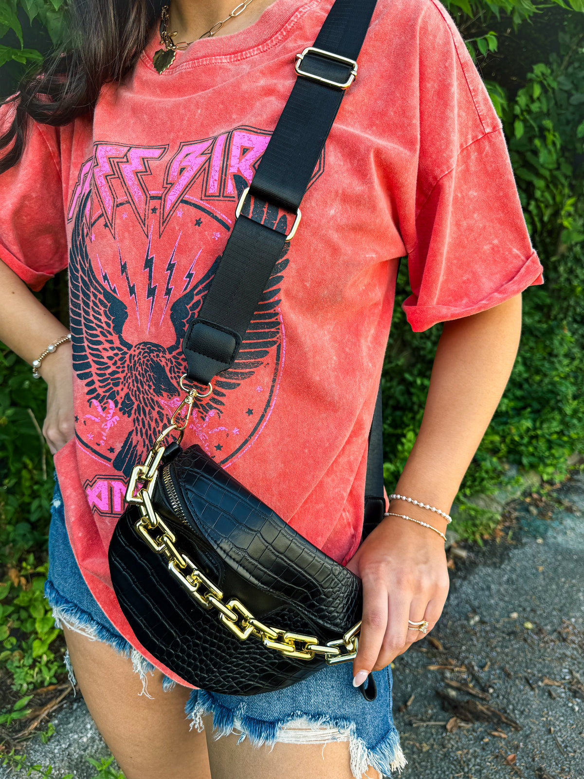 Crossbody Bag with Chain