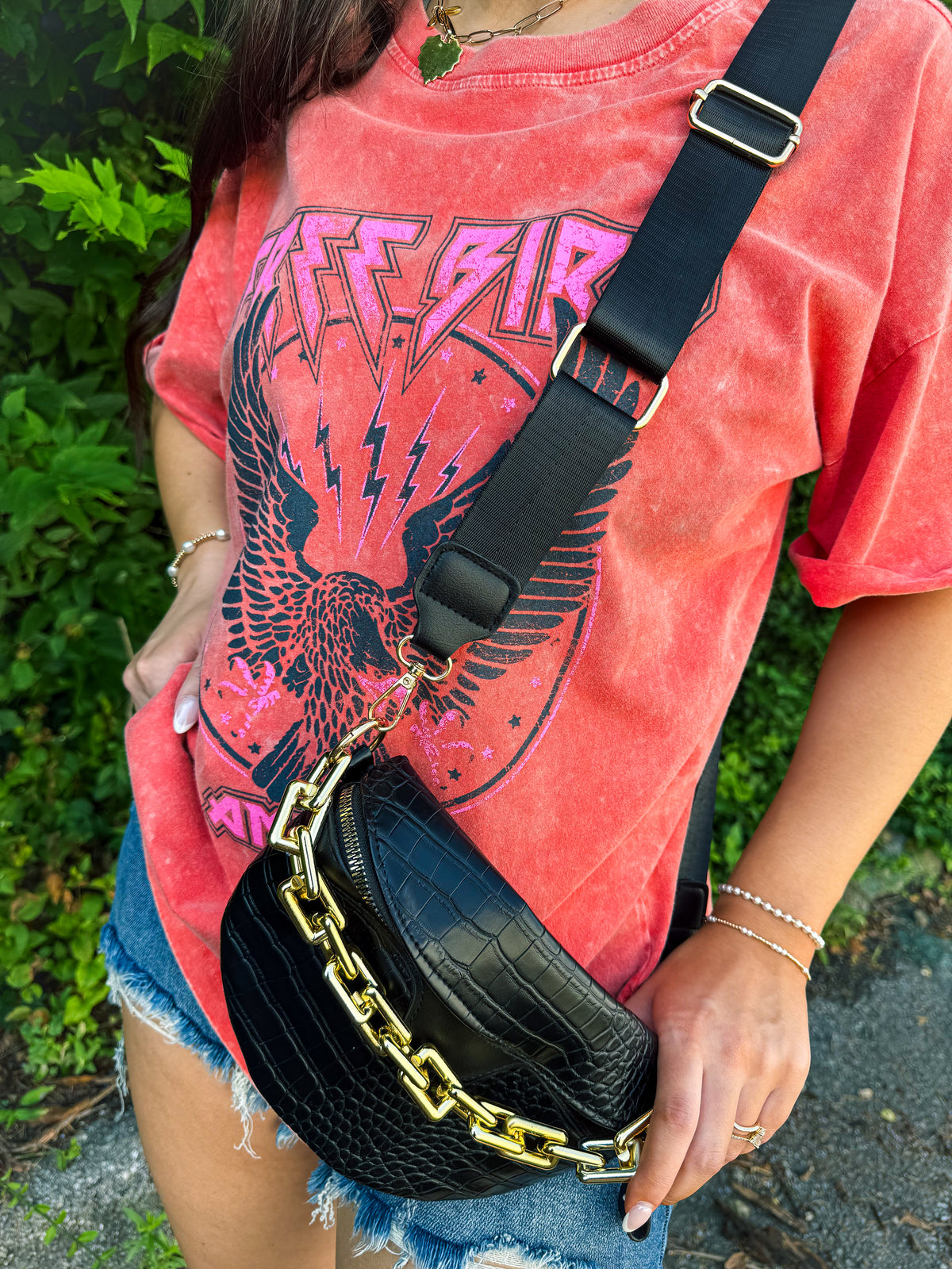Crossbody Bag with Chain