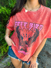 Orange Free Bird Tee