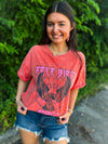 Orange Free Bird Tee