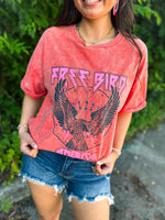 Orange Free Bird Tee