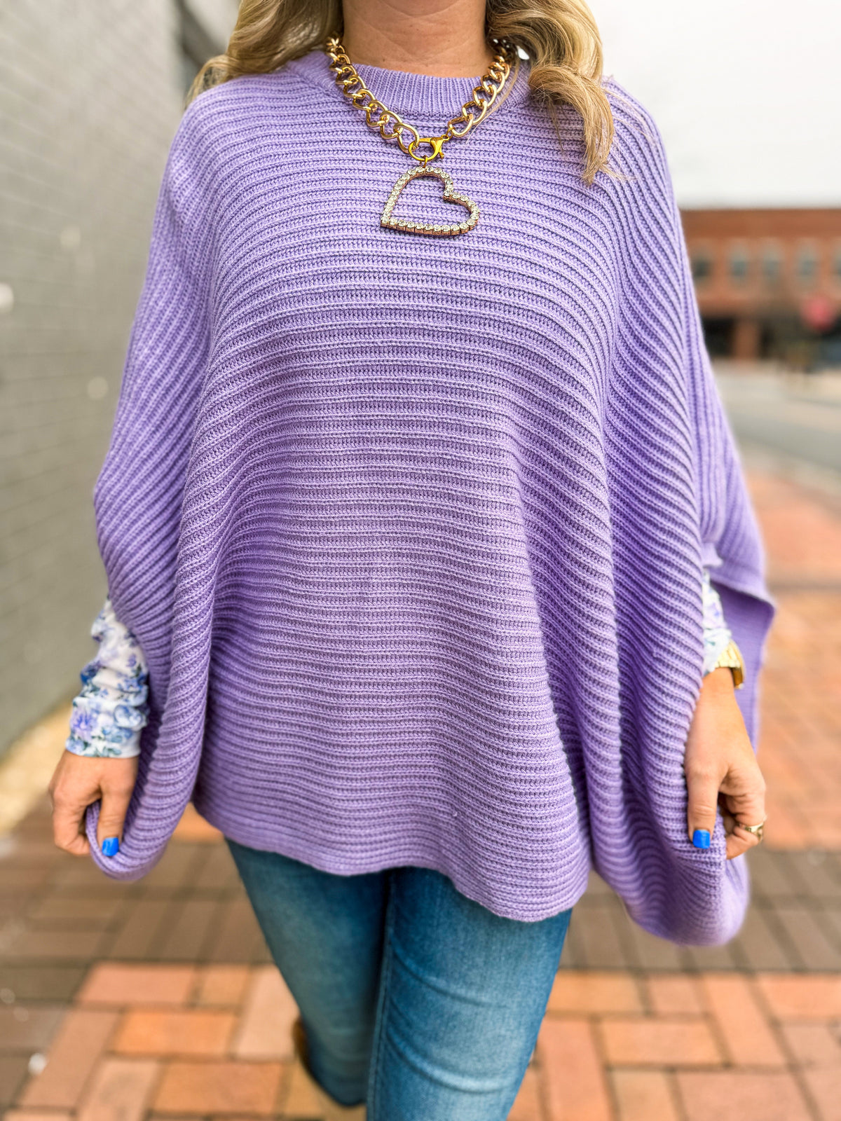 Lavender Fields Mesh Top
