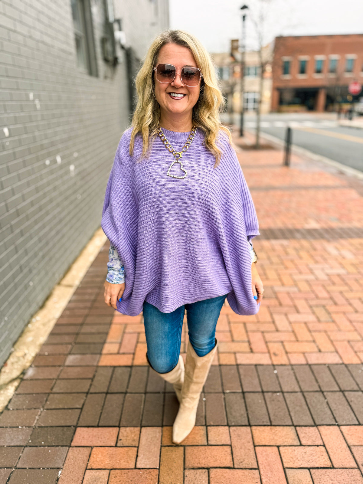 Lavender Fields Poncho
