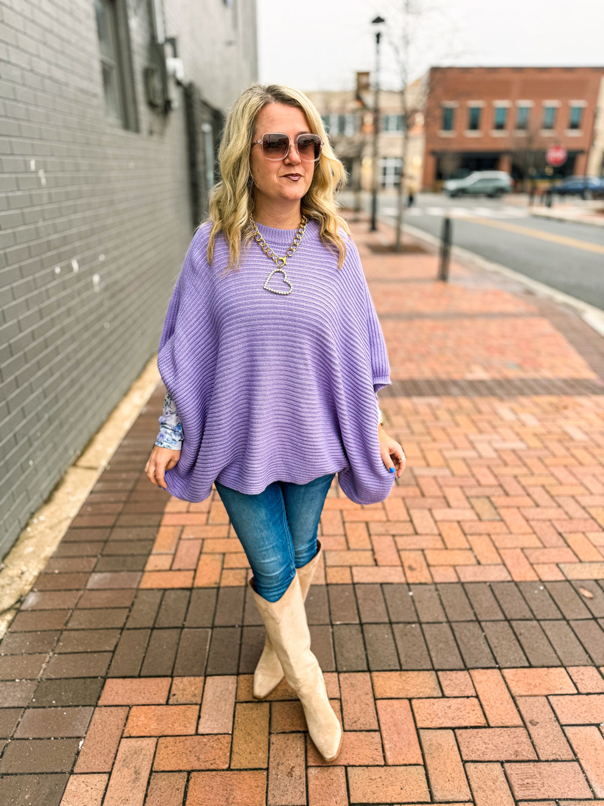 Lavender Fields Poncho