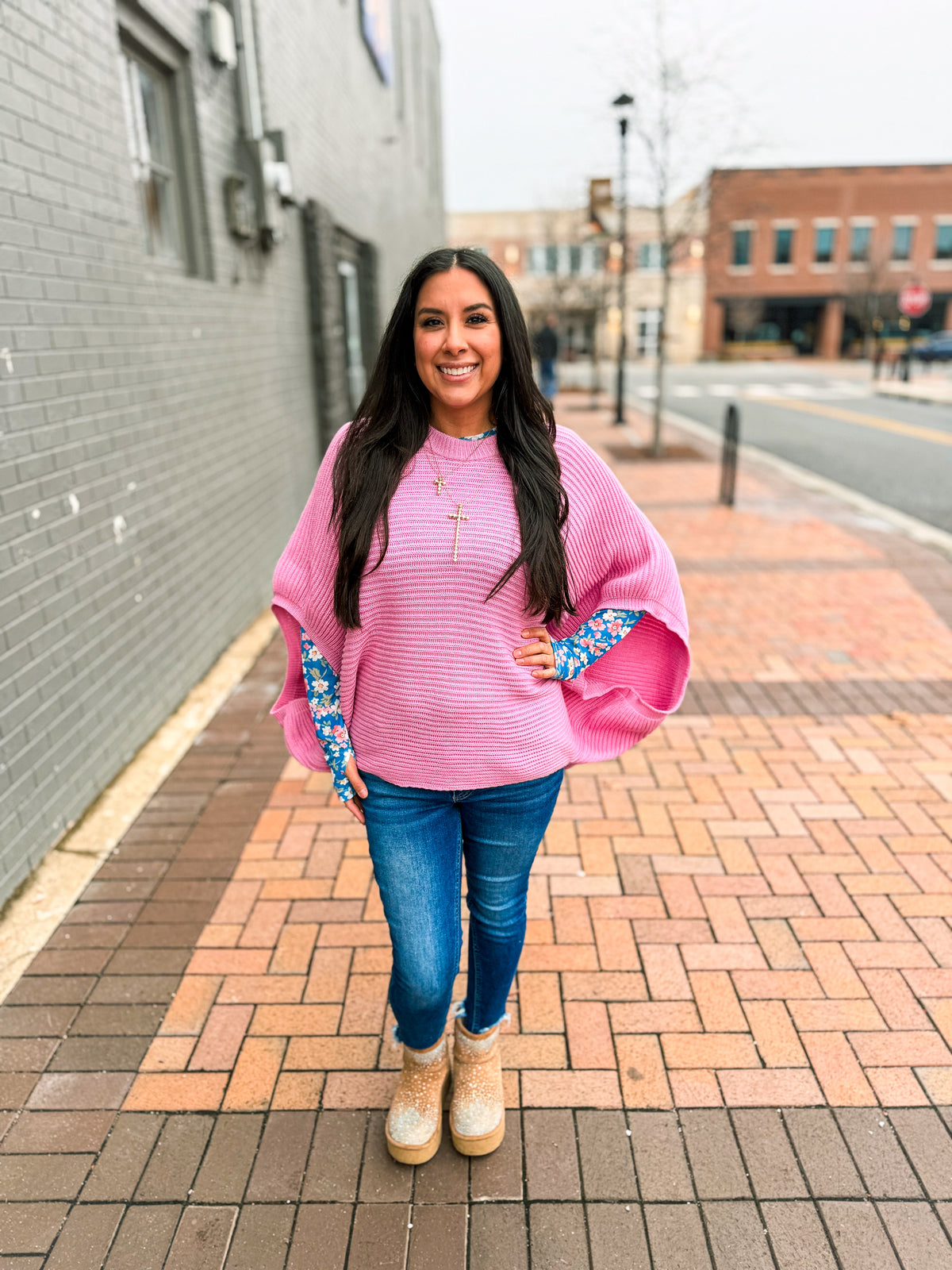 Pink Poncho