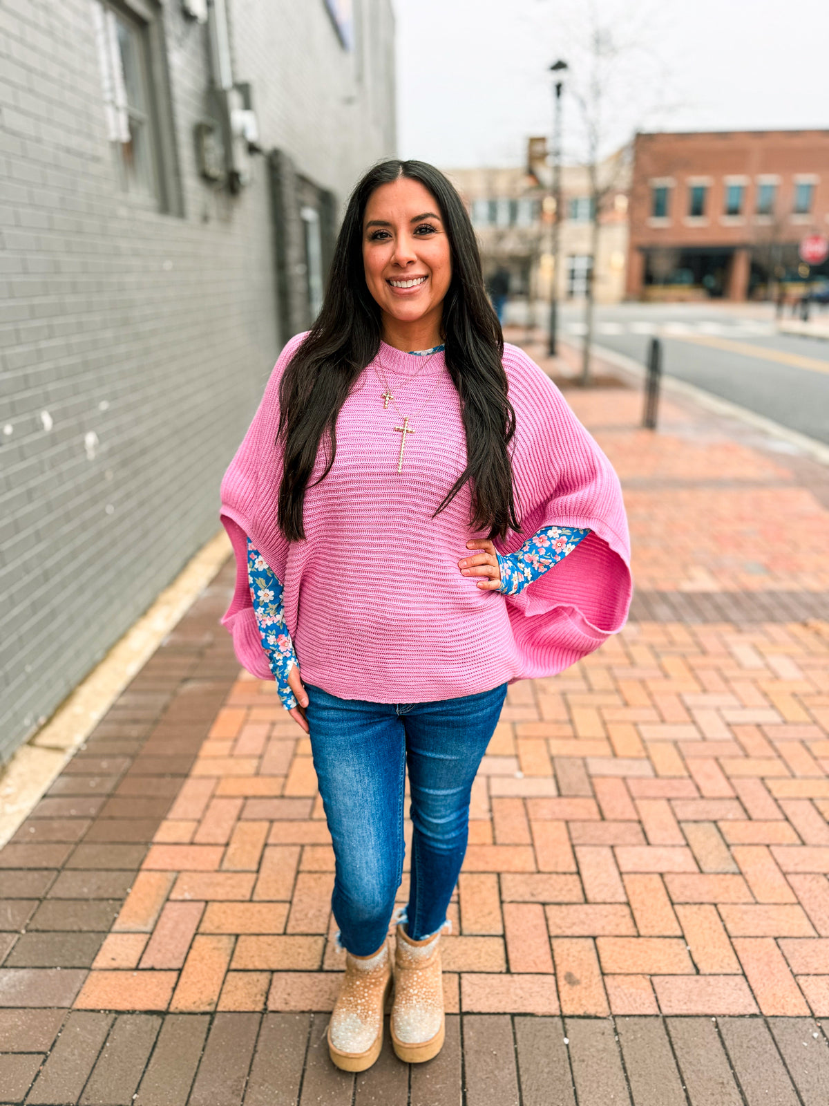 Pink Poncho