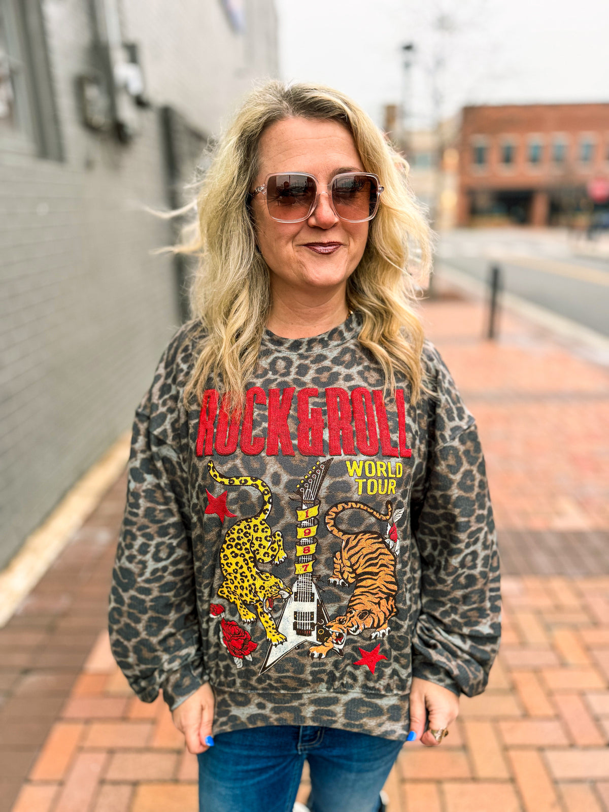 Leopard Rock N Roll Top-Zutter