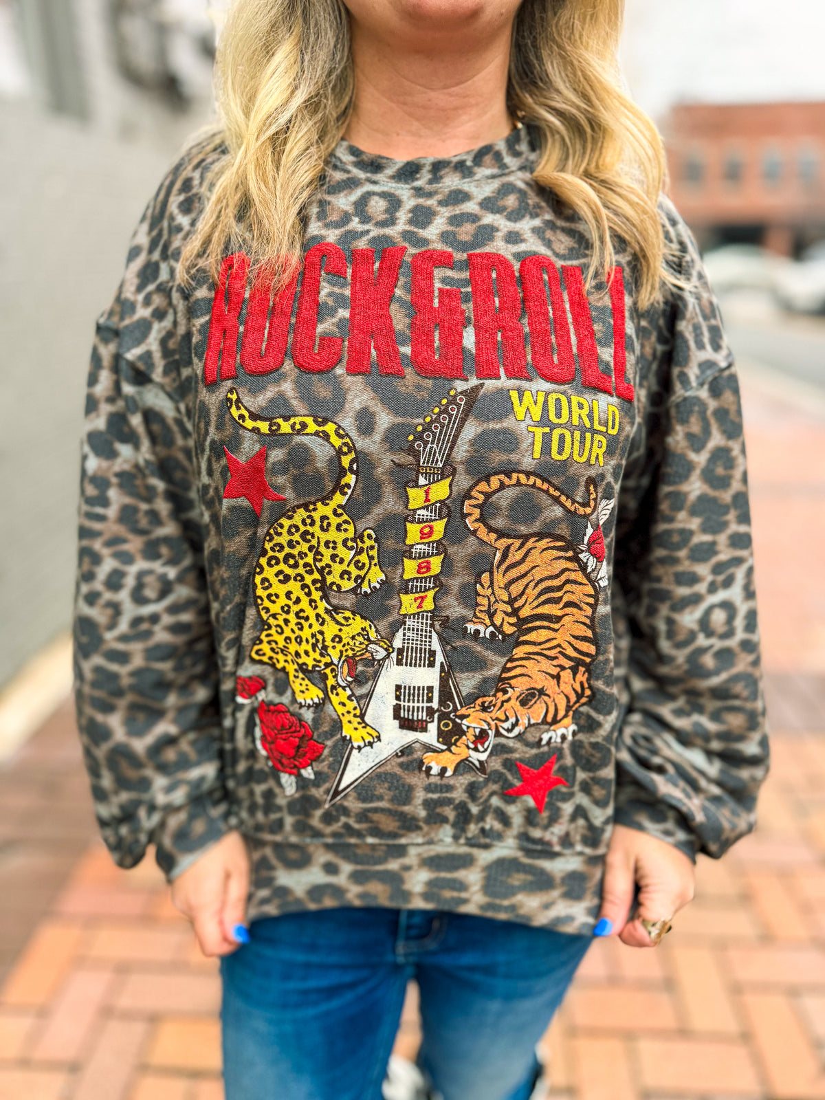 Leopard Rock N Roll Top-Zutter