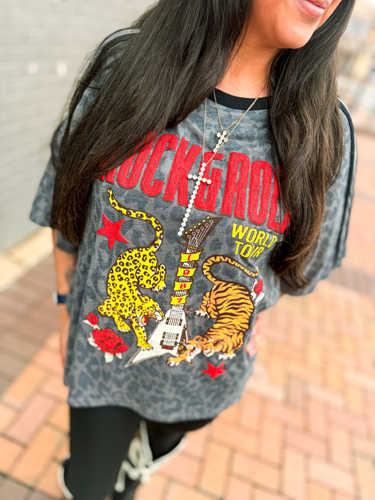 Leopard Rock N Roll Zutter Tee