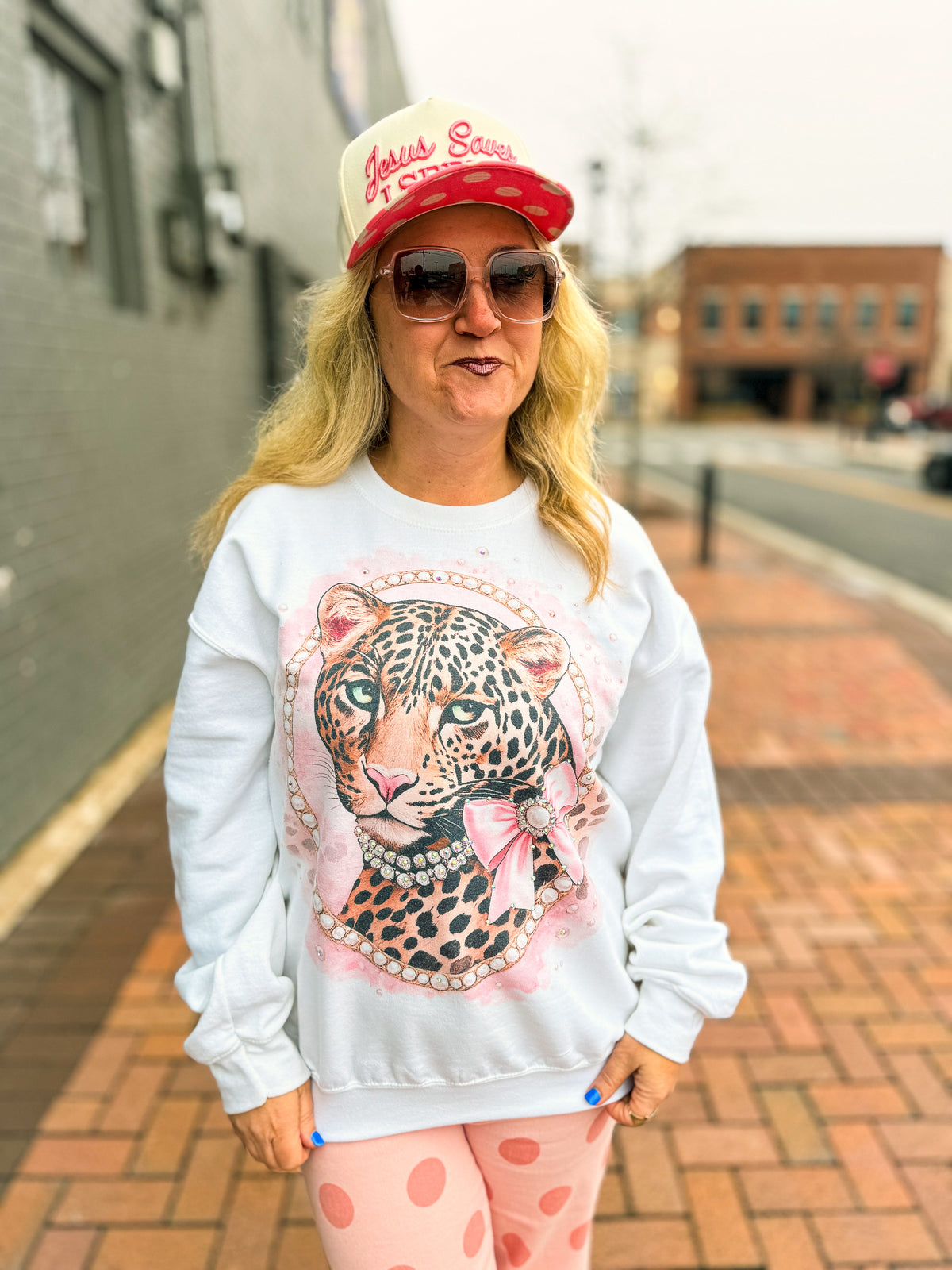 Cheetah Rhinestone Sweatshirt