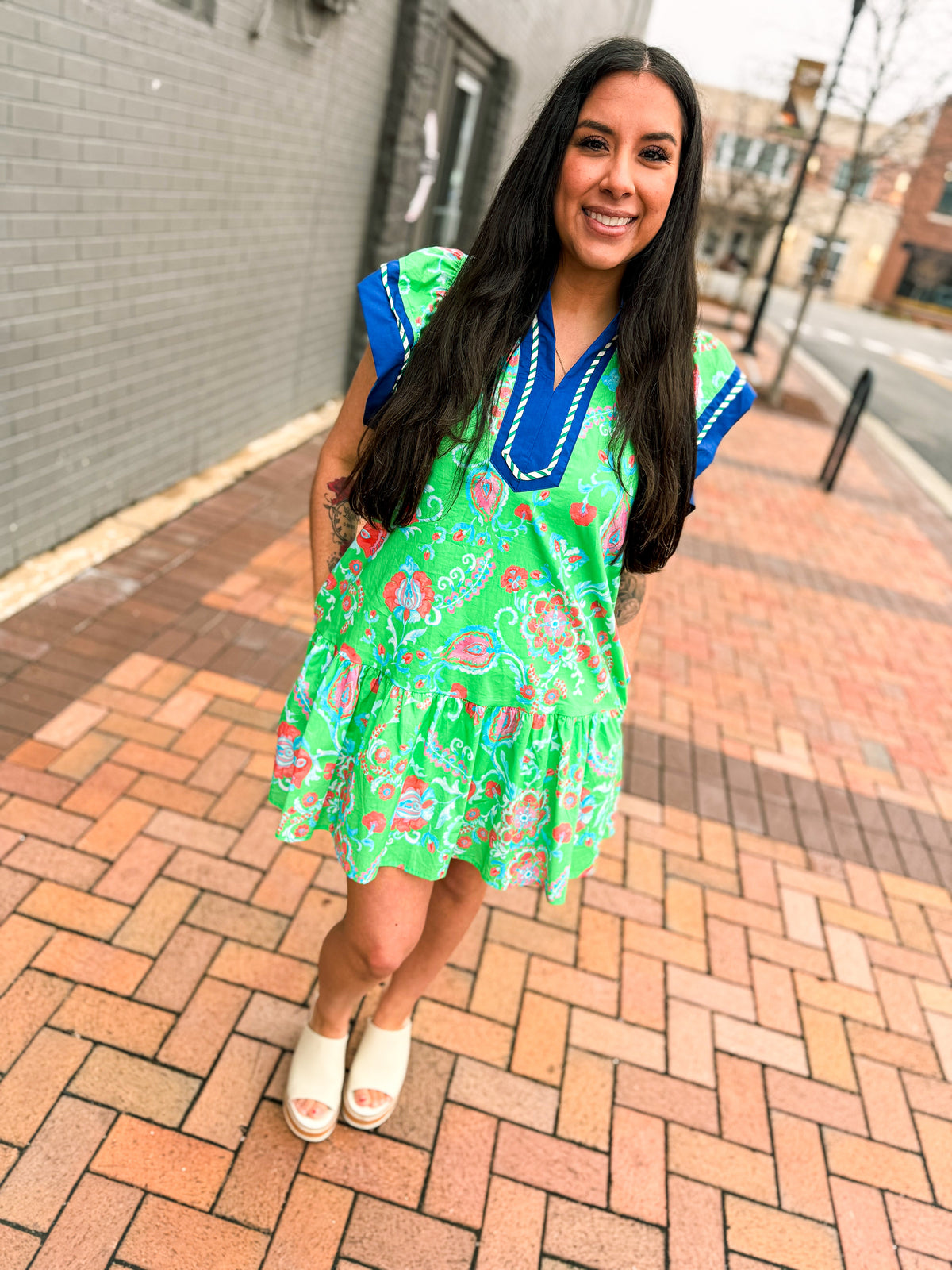 Green Spring Entro Dress
