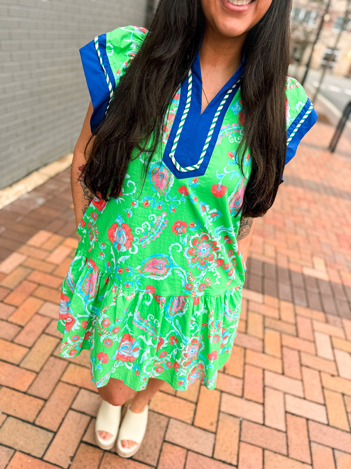 Green Spring Entro Dress