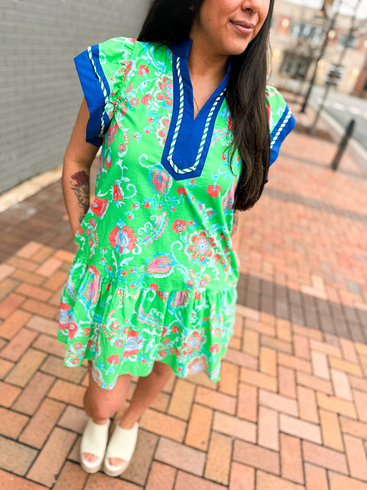 Green Spring Entro Dress