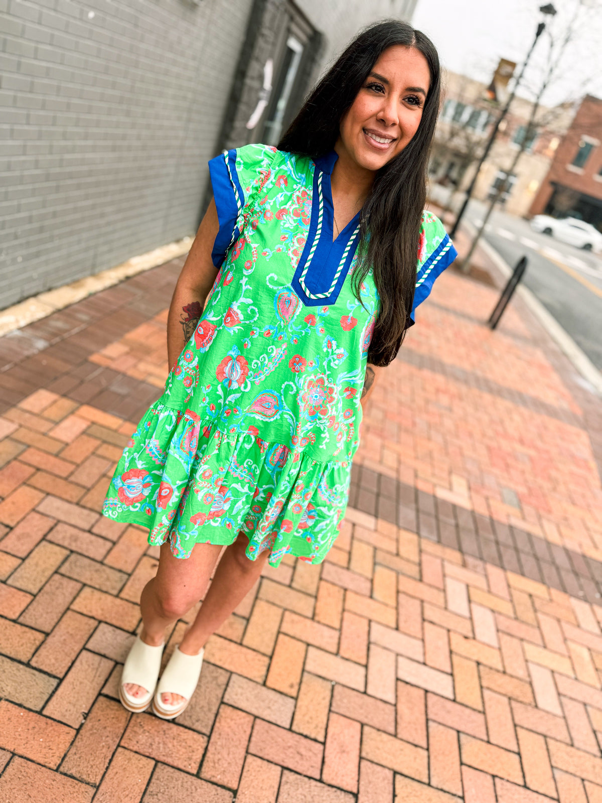 Green Spring Entro Dress