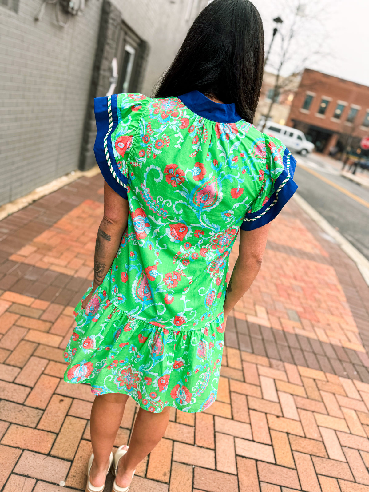 Green Spring Entro Dress