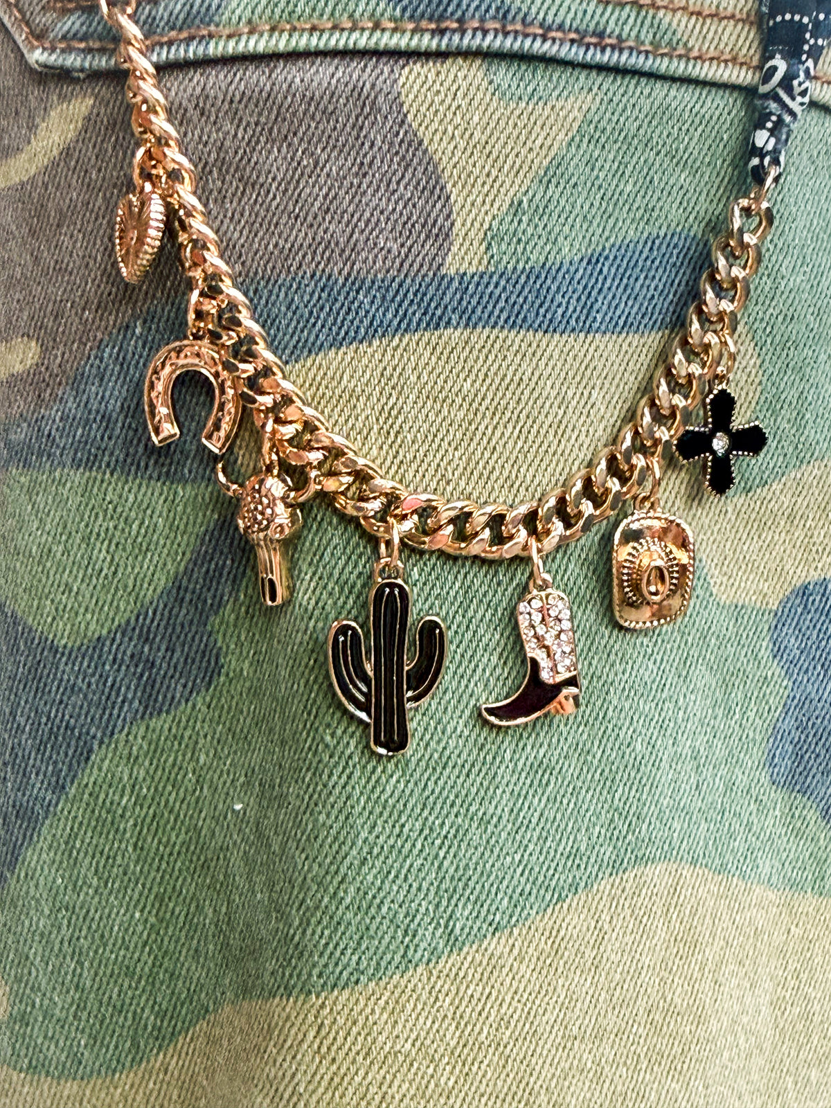 Scarf Necklace-Black