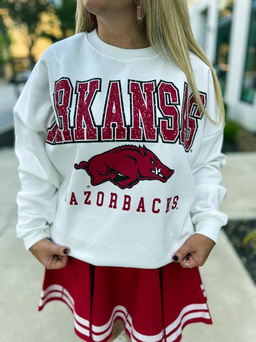 White Arkansas Sweatshirt