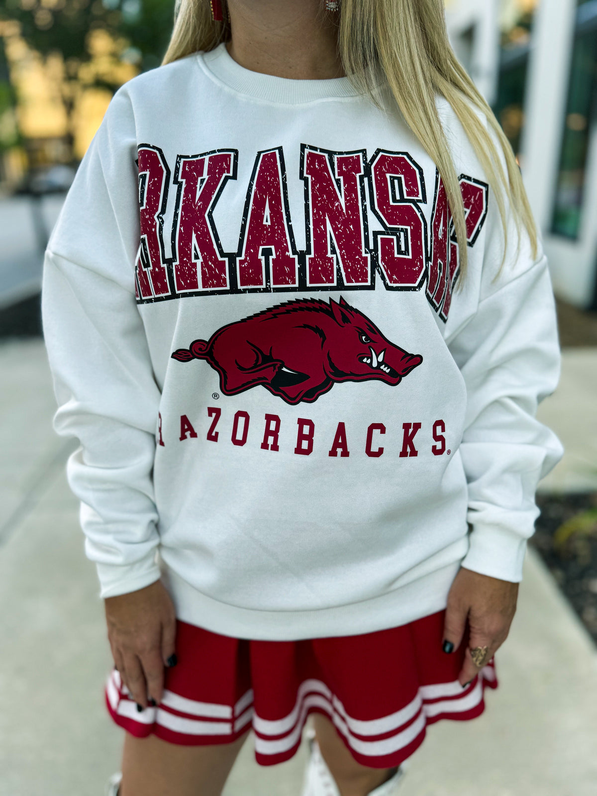 White Arkansas Sweatshirt