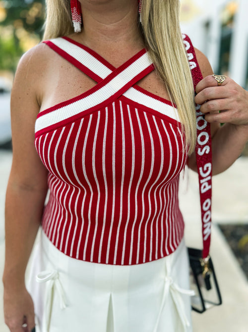 Halter Sweater Top-Day & Moon