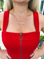 Arkansas Varsity Outline Necklace