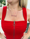 Razorback Script Necklace