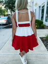 Red & White Day & Moon Dress
