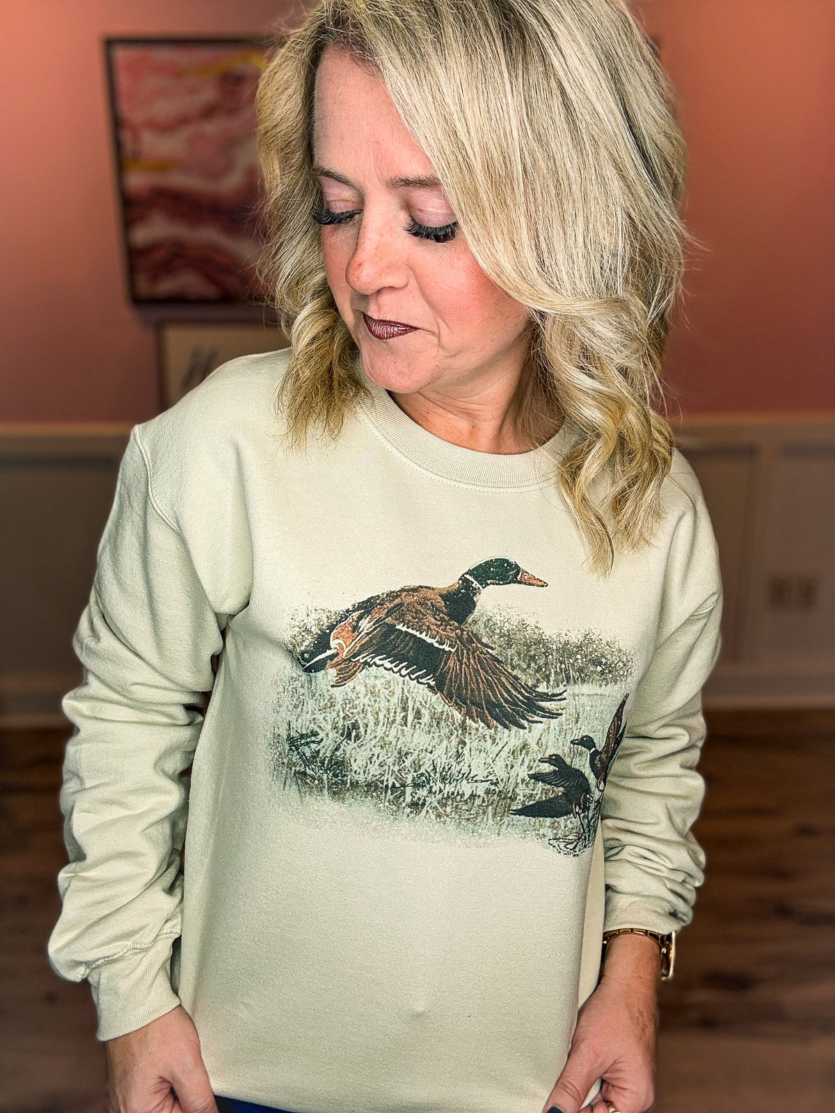 Creme Duck Sweatshirt