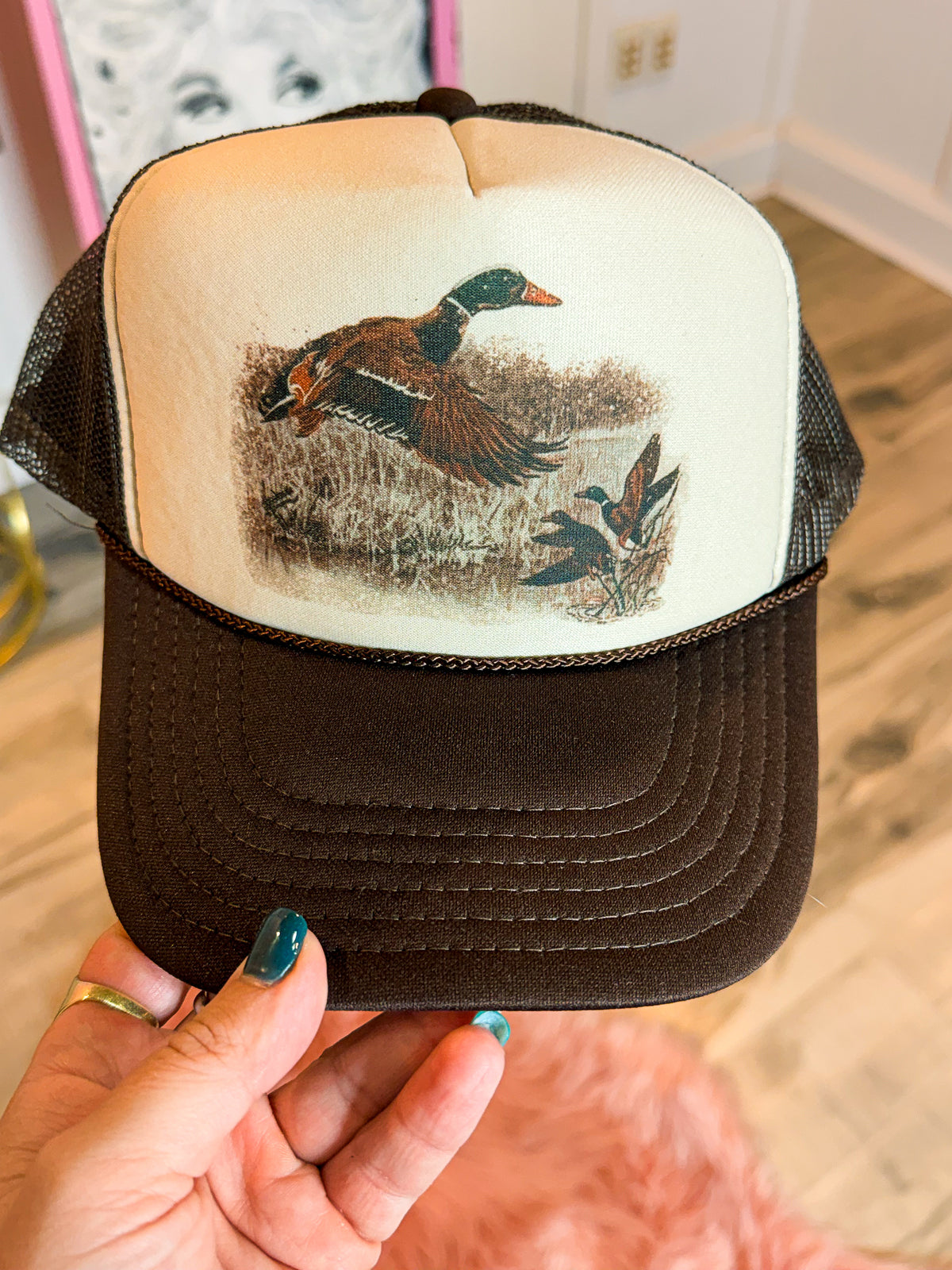 Brown Duck Cap