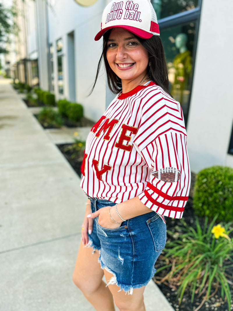 Gameday Striped Top
