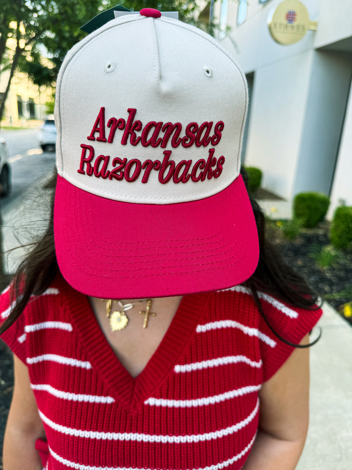 Arkansas Razorback Embroidered Cap