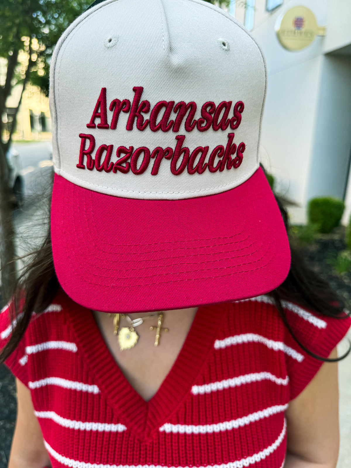 Arkansas Razorback Embroidered Cap