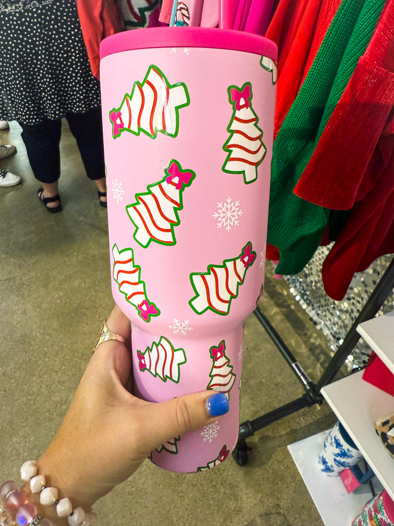 Christmas Cake Tumbler