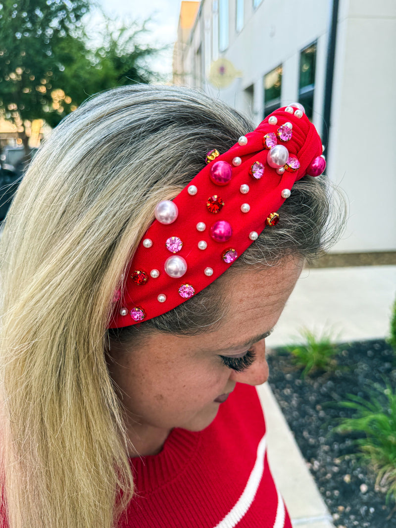 Rhinestone Pearl Headbands